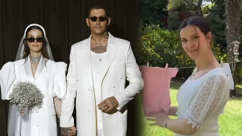 3 aylık hamile olan İrem Helvacıoğlu'ndan karnı burnunda yeni kare!
