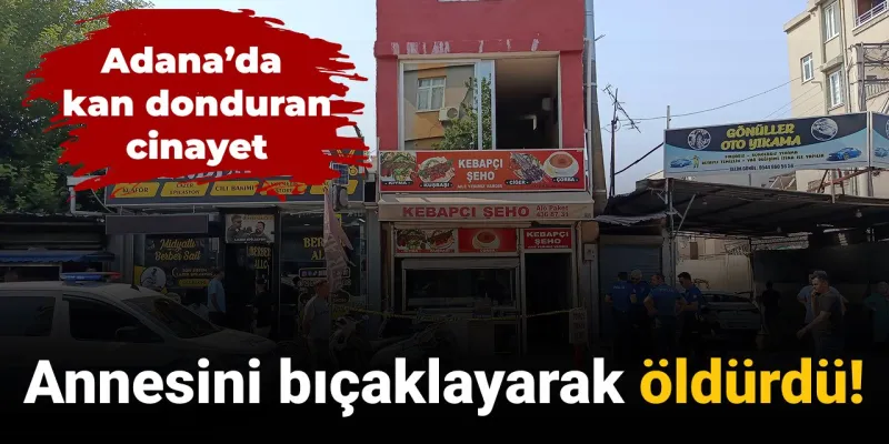 Adana'da Kanlı Cinayet: Oğlu Annesini Bıçakladı! Şok Detaylar