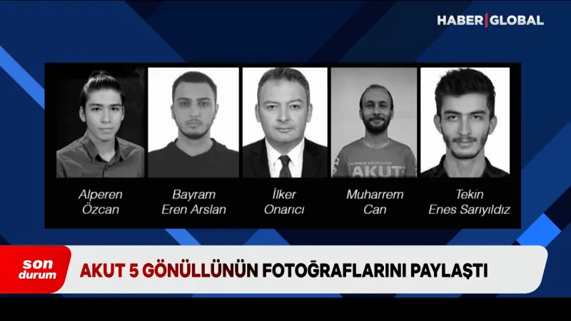 Akut 5 gönüllünün fotoğraflarını paylaştı
