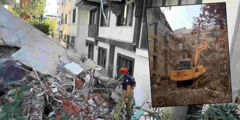 Avcılar'da Yıkım Faciası! Bina Yanındaki Apartmana Devrildi