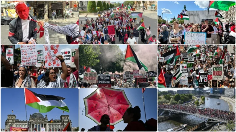 Gazze İçin Ayaklandılar! Avrupa'da İsrail Protestoları Büyüyor