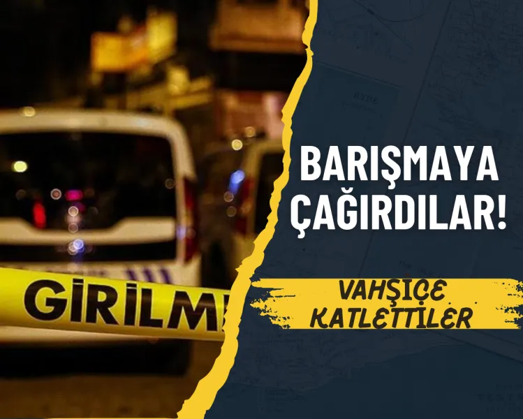 Barışmaya gittiler kan aktı
