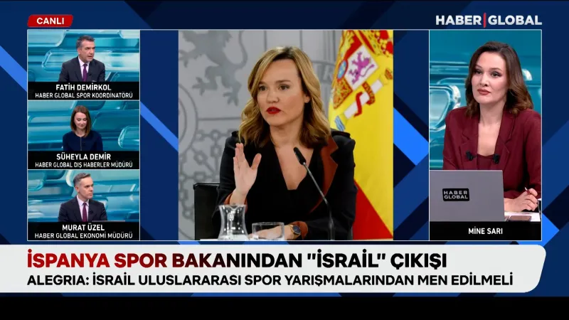 İspanya spor bakanından İsrail tepkisi: “Yarışmalardan men edilmeli”