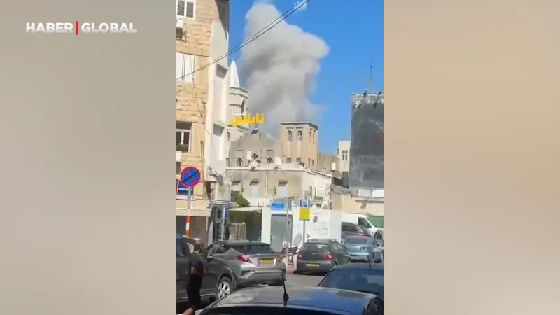 Hayfa'da Alarm! İsrail'e Roket Saldırısı mı? Şok Görüntüler!