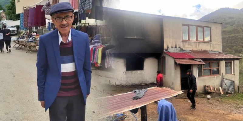 Giresun'da Feci Ölüm! Yalnız Yaşayan Adam Sobadan Çıkan Yangında Can Verdi!