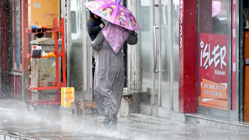 Kars'ta Şiddetli Dolu Alarmı! Beyaz Örtü Her Yeri Kapladı