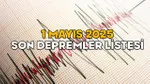 Son Dakika: Deprem mi Oldu? 1 Mayıs Depremleri ve Son Veriler