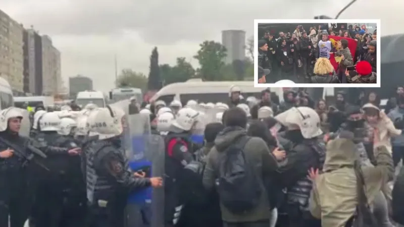 Taksim'de Gerilim! 1 Mayıs'ta İzinsiz Yürüyüş Girişimine Sert Müdahale