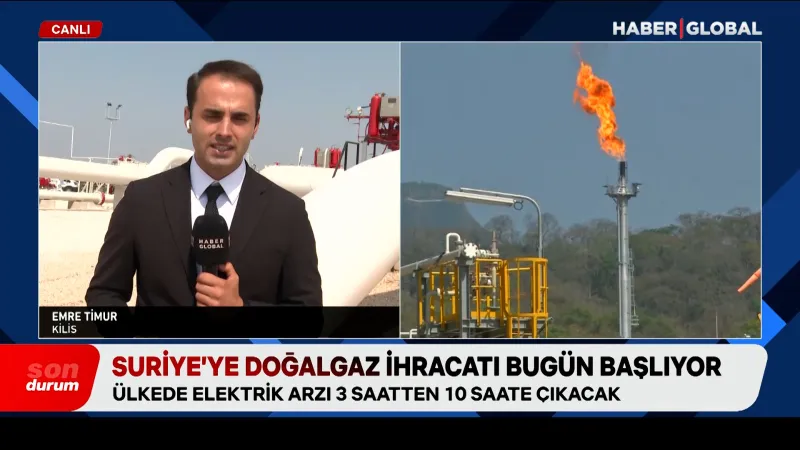 Suriye'ye Doğalgaz Akını! Elektrik Kesintileri Tarih mi Oluyor?
