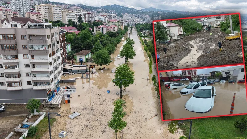 Trabzon'da sel felaketi! Bir kişi hala aranıyor